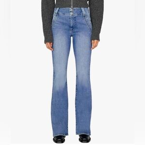 Frame Denim High Rise Women's Double Stitch Detail Flare Jeans-Merced-Size 29